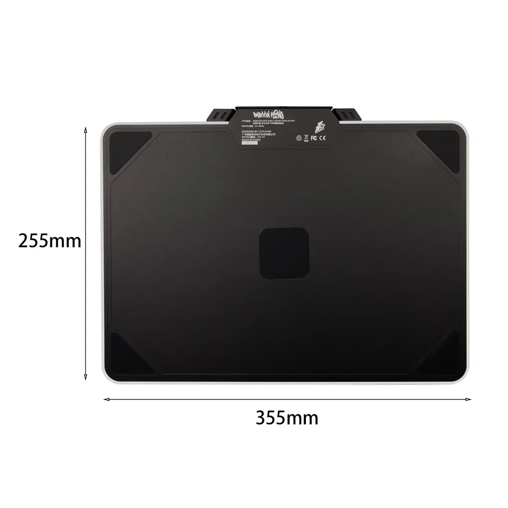 Противоскользящий ноутбук ПК коврик для мышки красочный RGB светодиодный Коврик