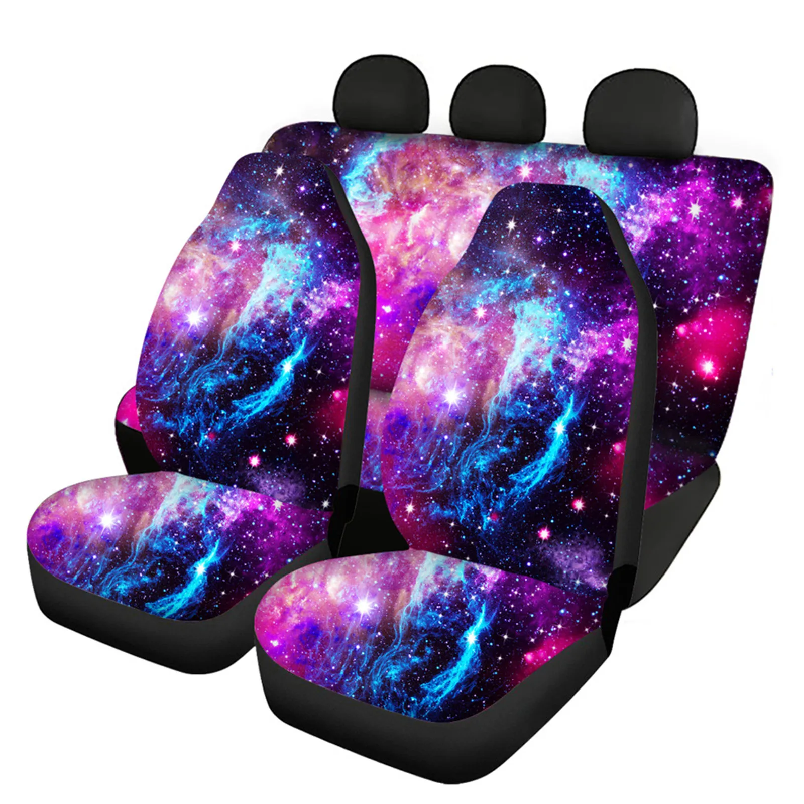 

Автомобильное сиденье HUGSIDEA фиолетовое Galaxy Sky из дышащей ткани, универсальные защитные накладки для седанов, внедорожников, фургонов, грузов...