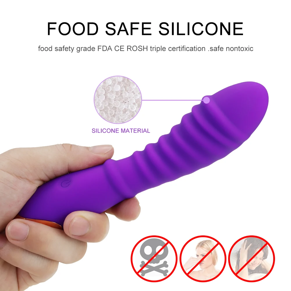 Вибратор-фаллоимитатор Женский для стимуляции точки G вагины и клитора Анальный