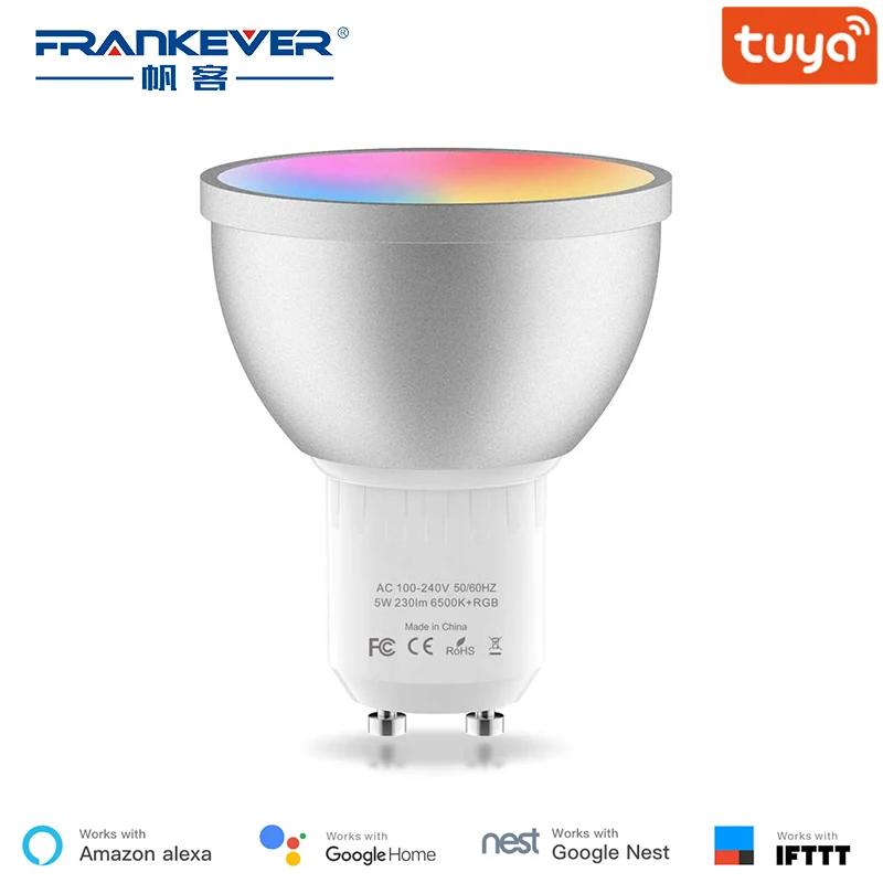 FRENKEVER Smart Управление лампы 1,5 W светодиоидная лампа с регулируемой яркостью Беспроводной светодиодный лампы RGBW LED Гостиная совместим с Alexa google home