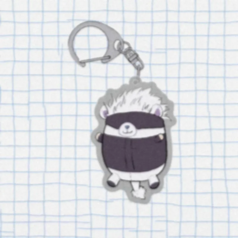

Anime Jujutsu Kaisen Cosplay Animal Theme Double Acrylic Keychain Gojo Satoru Cartoon Keyring Bag Pendant Itadori Yuji Toys Gift