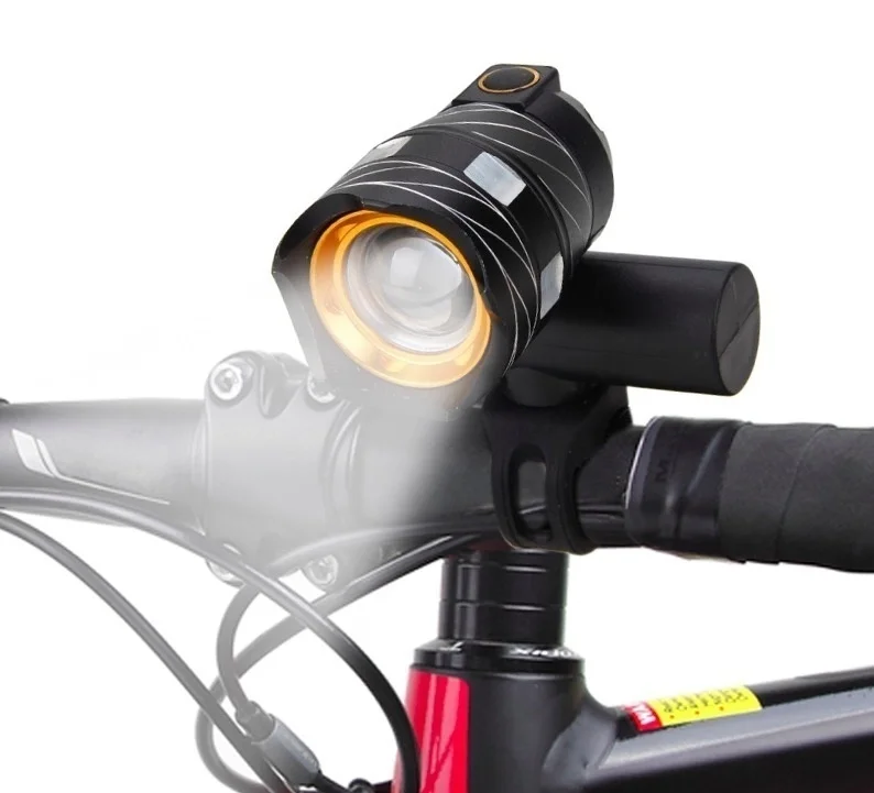 Светодиодный велосипедный фонарь T6 передсветильник свет уличный с зарядкой