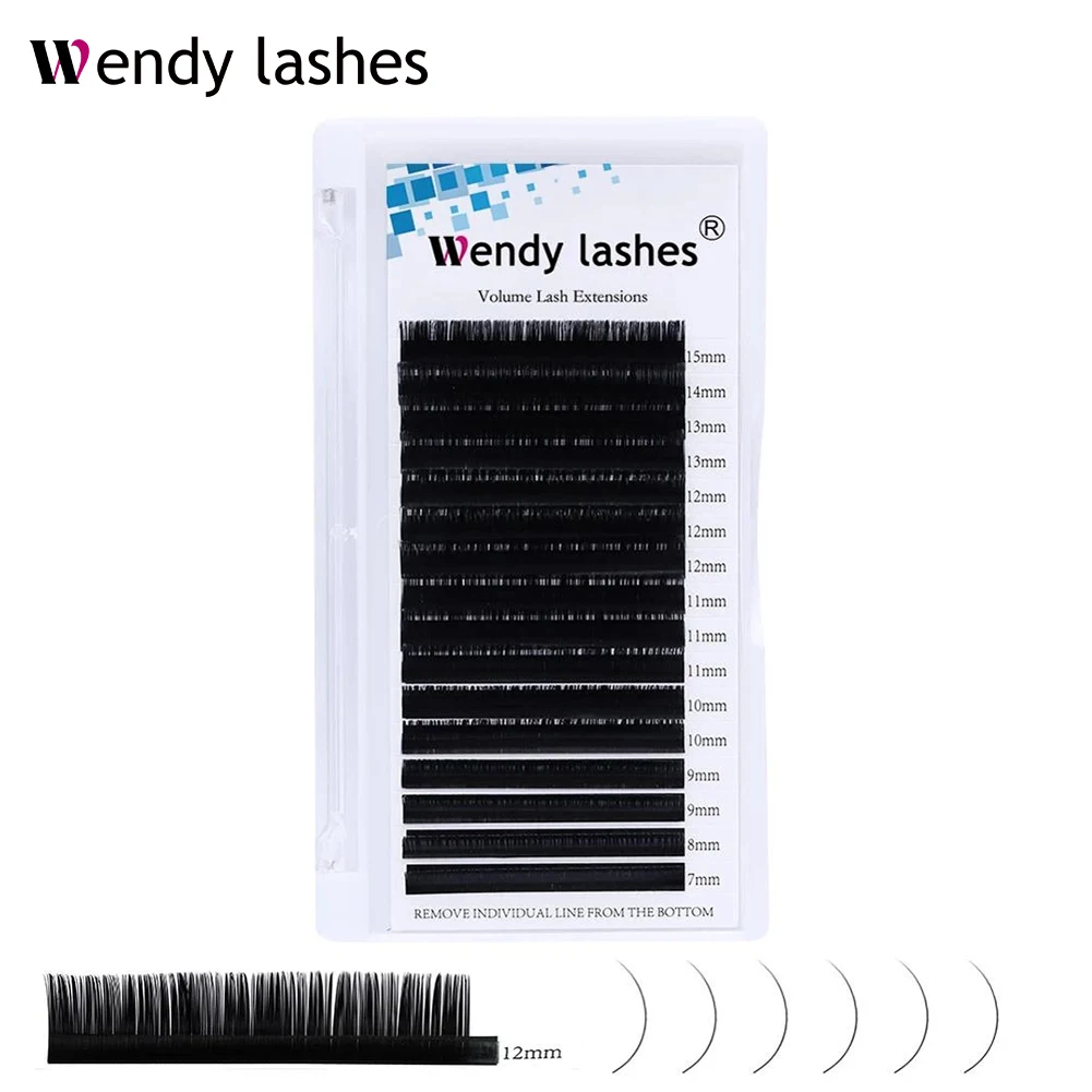 

WendyLashes Новые C/D 7-15 мм Индивидуальные ресницы из искусственной норки, профессиональные мягкие ресницы для наращивания