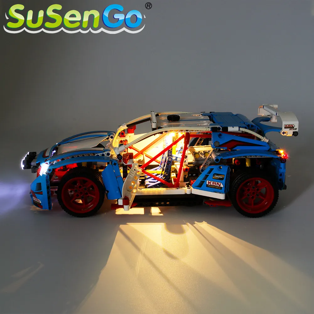 SuSenGo светодиодный светильник комплект для 42077 гоночный автомобиль совместим с 20077