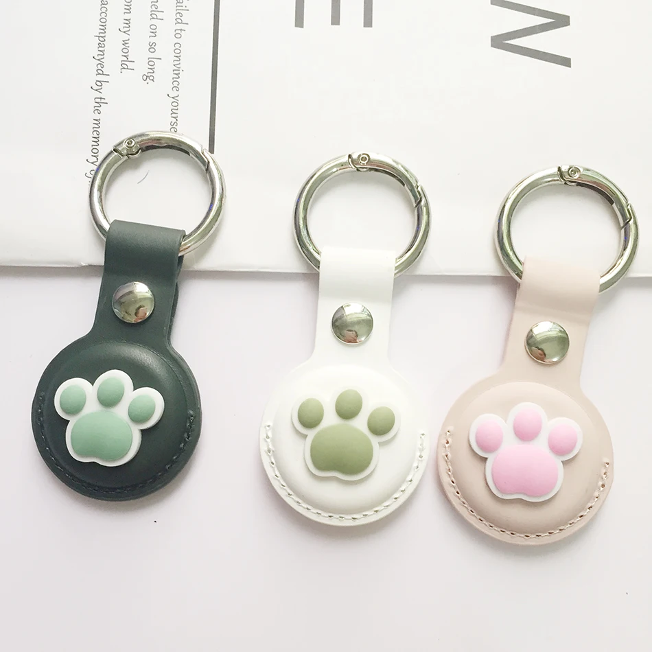 

Cartoon cats Case for AirTag Case Luxury Leather Protection Anti-lost Protective Case for Air Tags Locator Tracker Cover