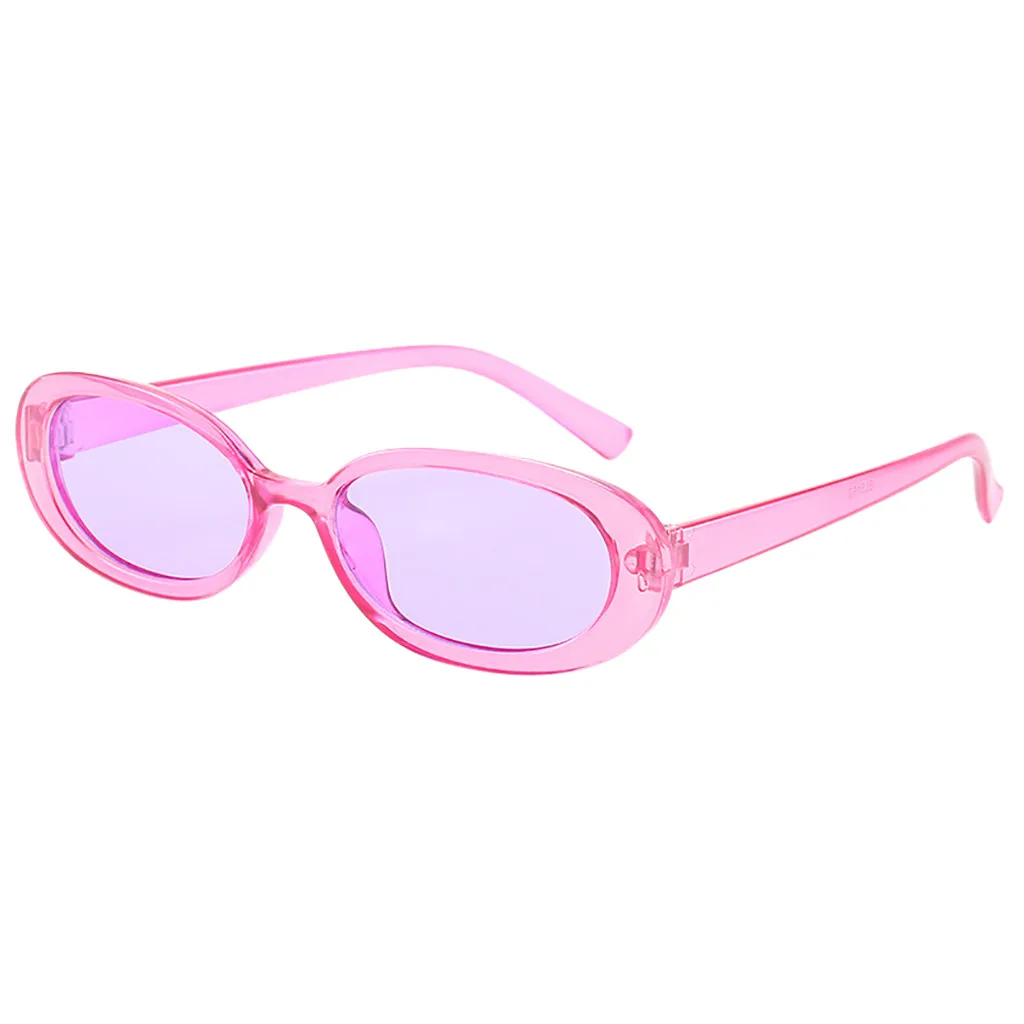 Маленькая оправа солнцезащитные очки Ретро стиль неправильная форма женские