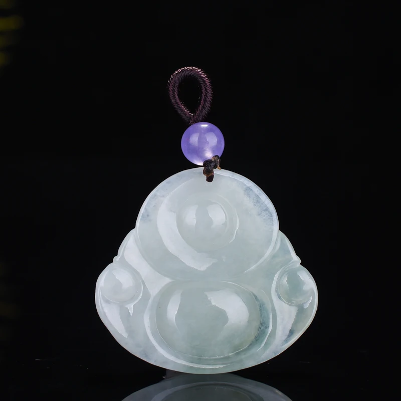 Женская подвеска в виде Будды с изумрудом | Украшения и аксессуары