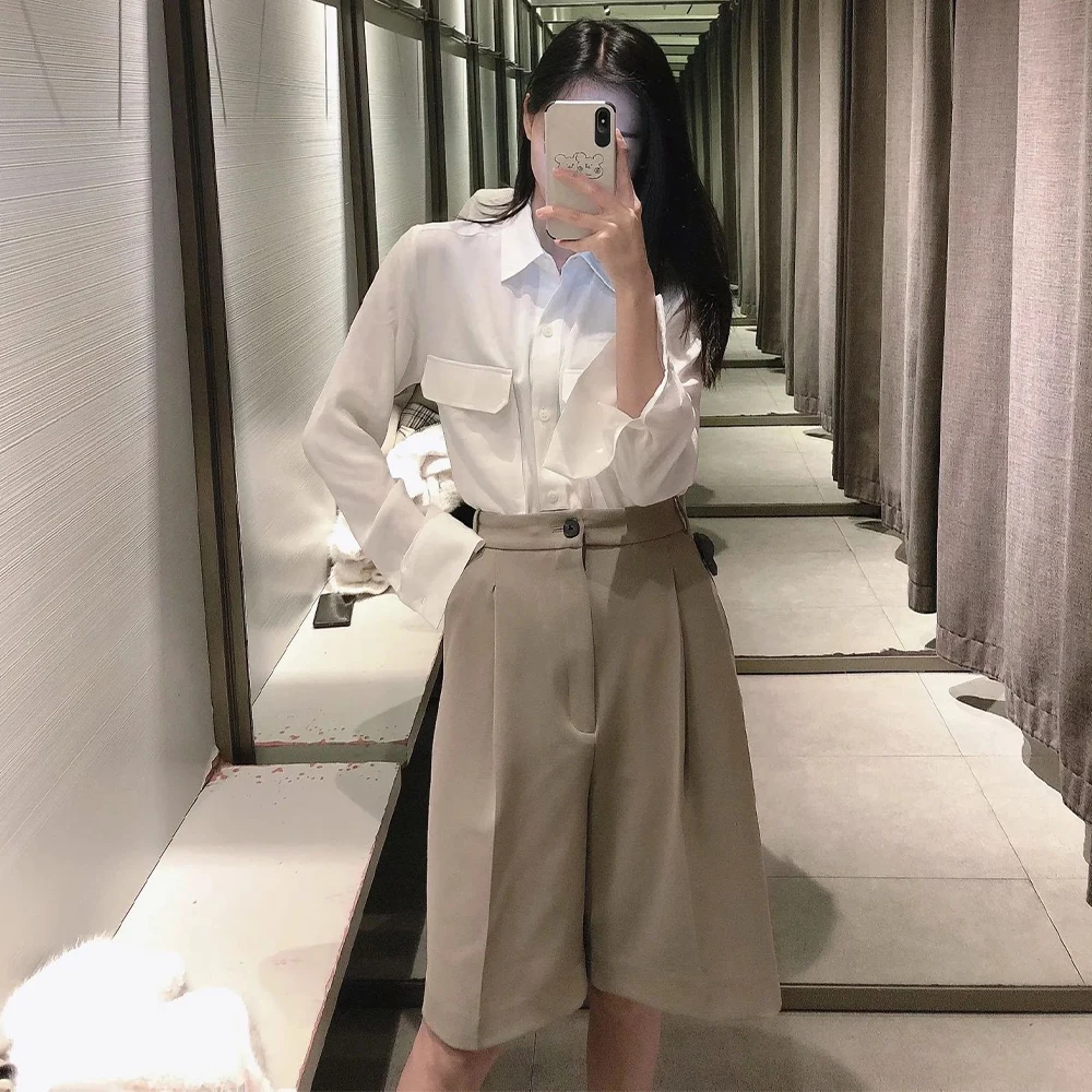 

2021 New Women 2 piece set Blazer & High-waist Bermuda Shorts Casual Fashion Woman suits Two-piece Set Outfits