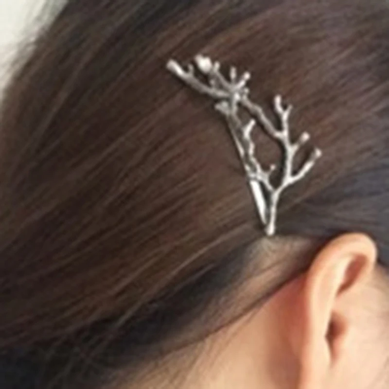 

1pc Fashion Trend Girl Alloy Branch Leaf Hair Clip Hair Clip Accessories Branch Leaf Metal Jewelry Hair Accessories