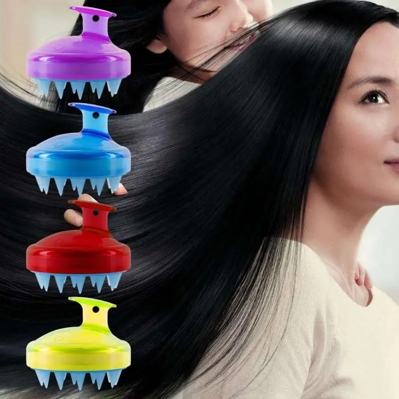 

Combs Silicone Shampoo Scalp Shower Body Washing Hair Massage Massager Brush Comb HOT Styling Tools Appliances