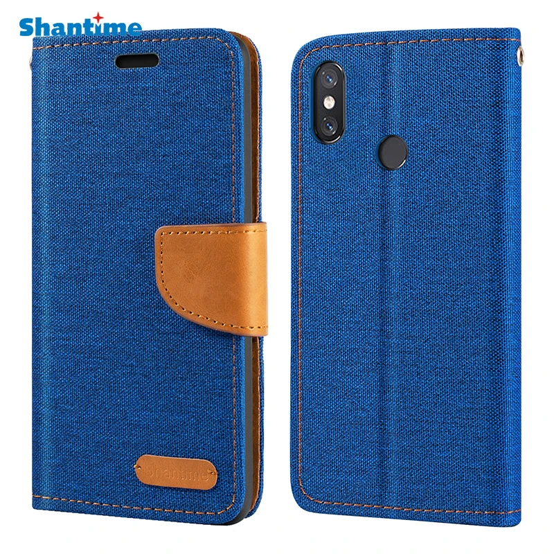 

Oxford Leather Wallet Case For Xiaomi Mi 8 With TPU Soft Back Cover Magnet Flip Case For Xiaomi Mi 8