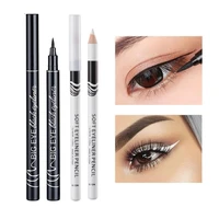 1pc black liquid eyeliner pen white eye liner pencil long lasting waterproof women big eye makeup cosmetics eyelin pens dropship