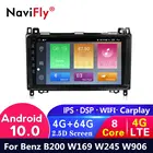 Автомагнитола 4G LTE IPS DSP Android 10 4G + 64G для Mercedes Benz B200 A B Class W169 W245 Viano Vito W639 Sprinter, dvd-плеер, GPS