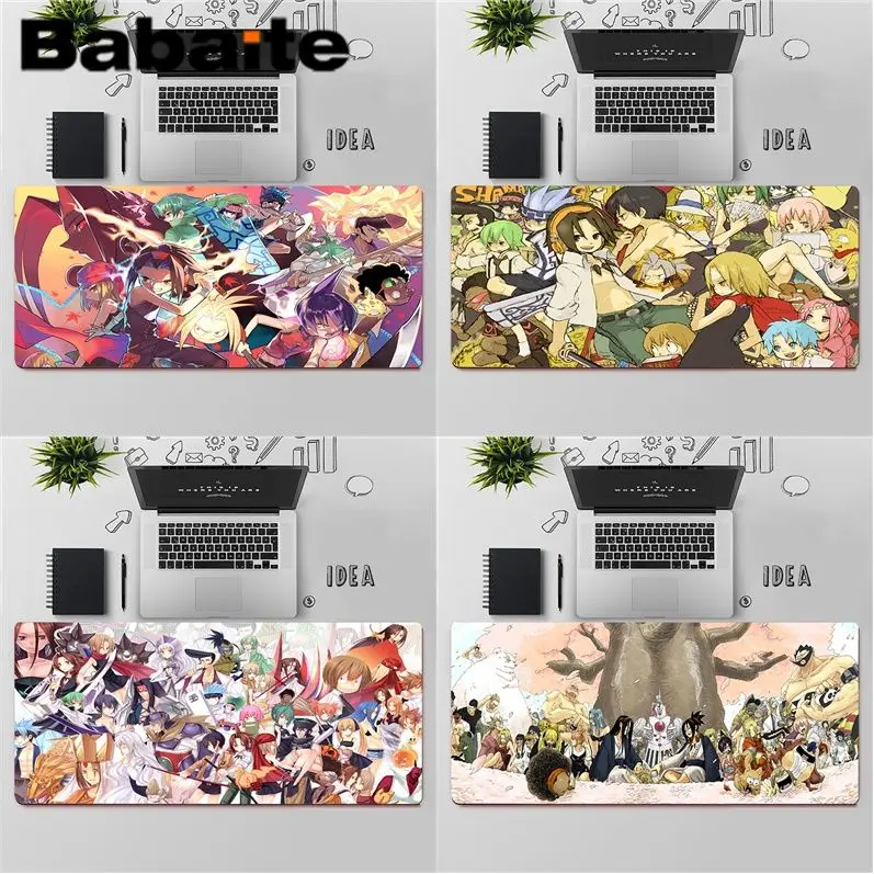 

Резиновый коврик для мыши Babaite, высокое качество, SHAMAN KING, бесплатная доставка, большой коврик для мыши, коврик для клавиатуры