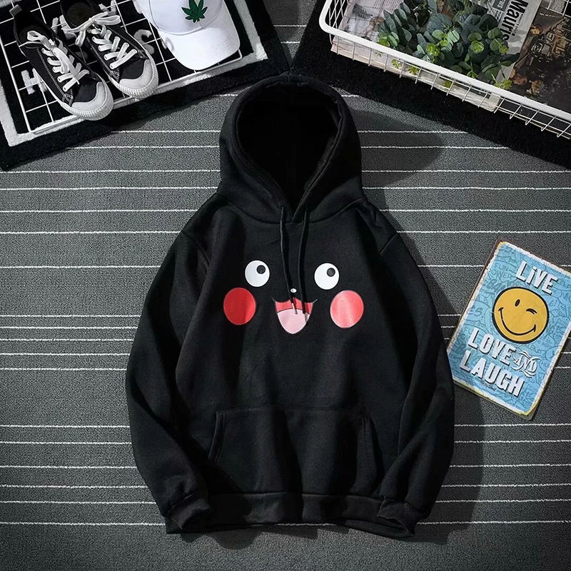 

New Women's Hoodies Japan Style Streetwear print lovely Hoody Female Casual Spring Autumn Long sleeve pullover Sweatshirts Women