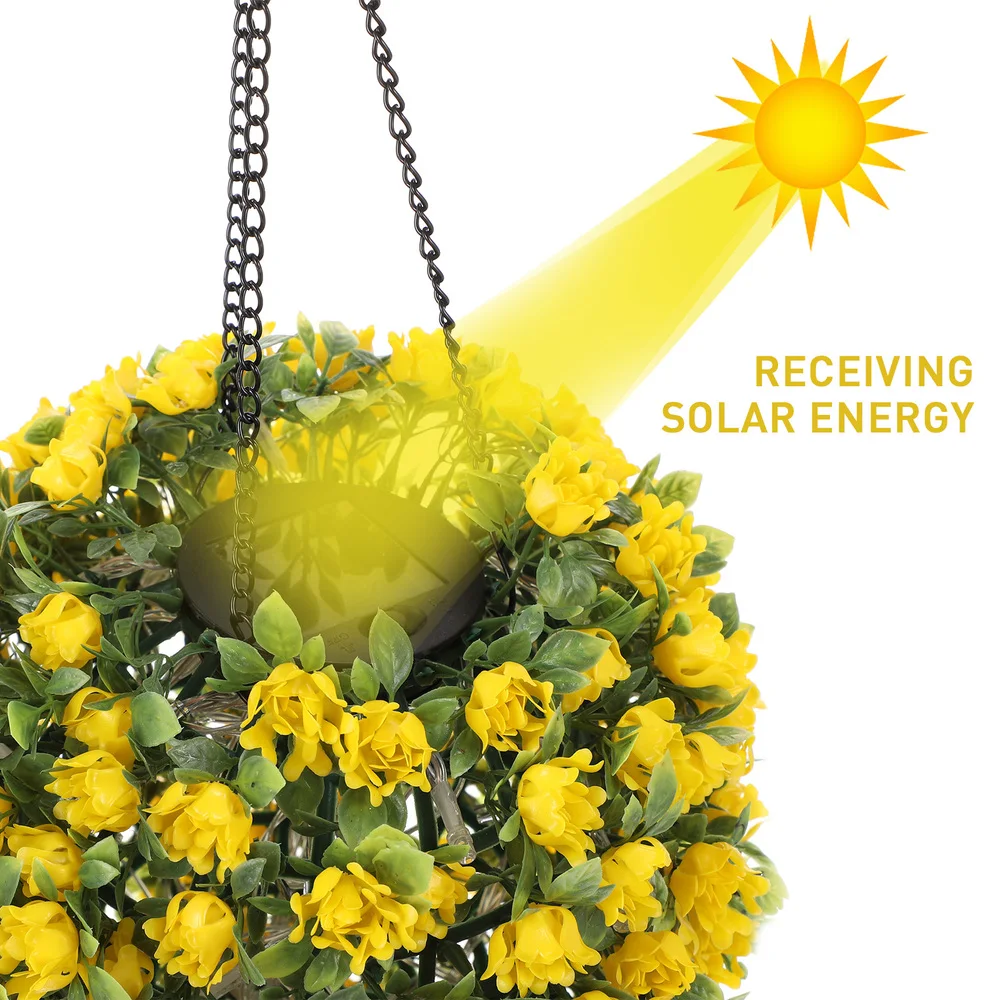

1pc LED Hanging Decorative Solar Lamp Outdoor Solar Hanging Light for Garden