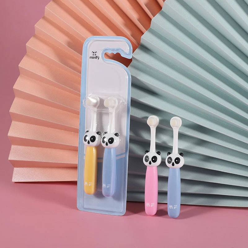 Soft Children's Toothbrush Giant Panda Head Handle Small | Manual