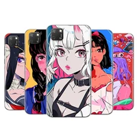for honor 50 se v30 30i 30s 30 20s 20e 20 v20 pro 5g plus lite transparent phone case anime aesthetic girl soft tpu cover
