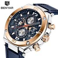 benyar 2021 new top casual fashion men quartz watch multifunctional waterproof automatic calendar clock watch relogio masculino