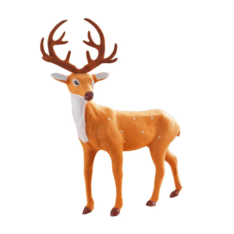 Украшение дома олень сцена макет творческие украшения магазин окно подарки лось