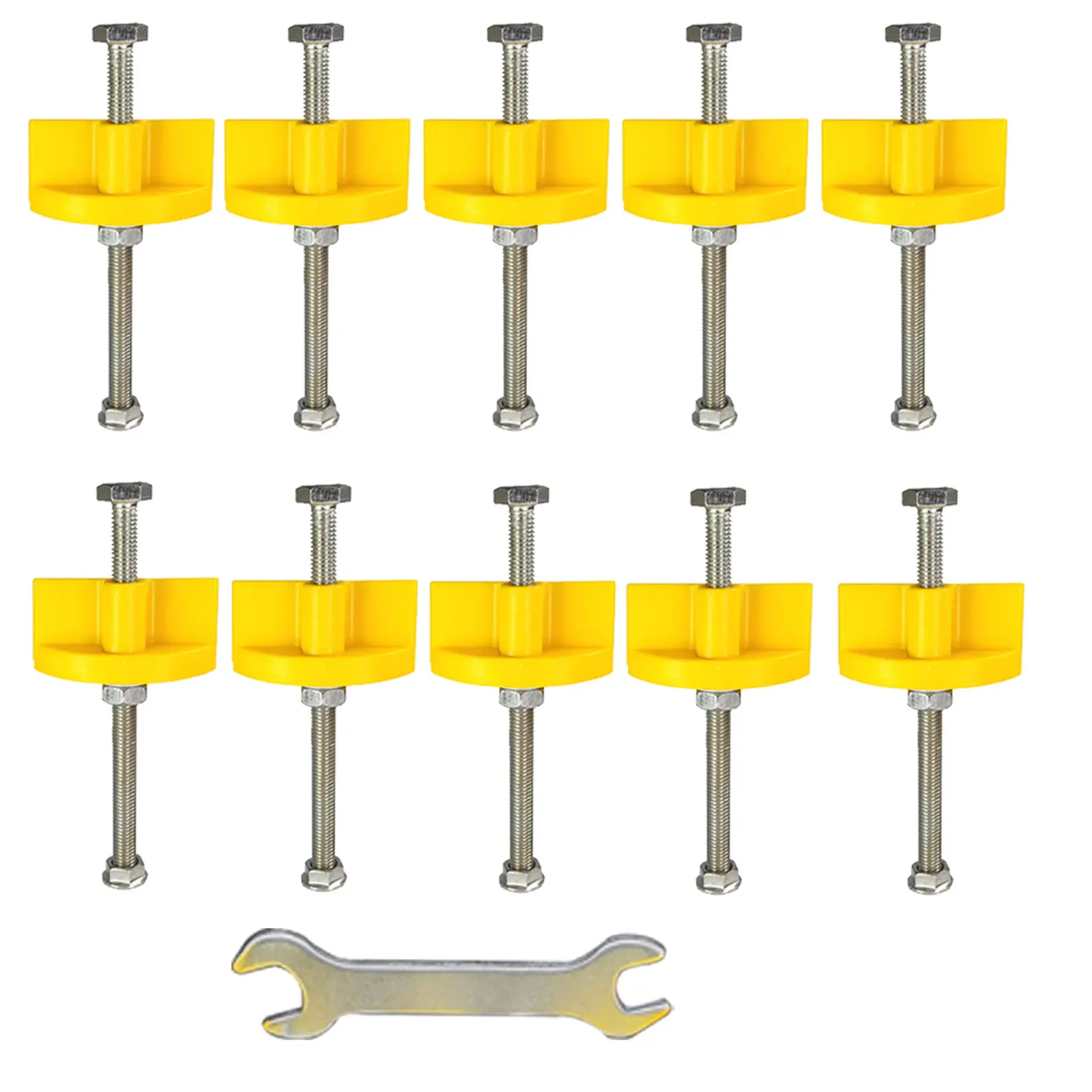 

Adjustment Regulator 10pcs Manual Wall Tile Leveling Construction Tool Tile Locator Rapid Lifting Positioner Leveler Tool