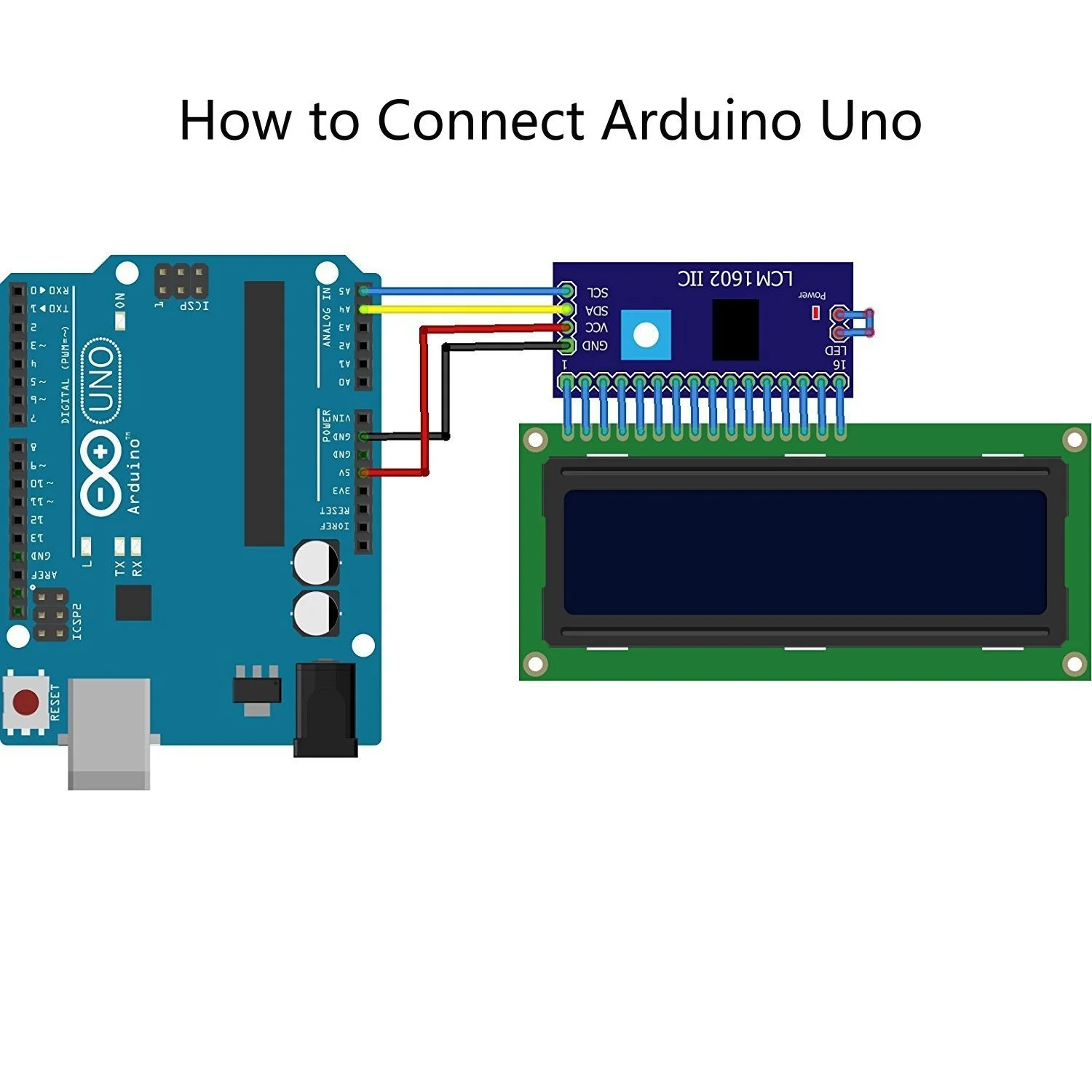 Адаптер интерфейса для модуля Iic I2c Arduino Uno Raspberry Pi 20x4 2004 ЖК-дисплей 16x2 1602 синий |