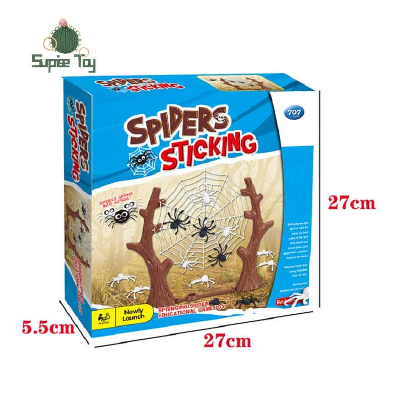 

Funny Board Game Toys for Children Springing Spiders Game Battle Web Bounce Spider Parent-child Interactive Game Kindergarten