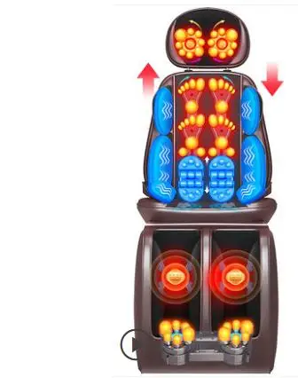 Электрический массажный стул для всего тела Массажная подушка шеи спины талии