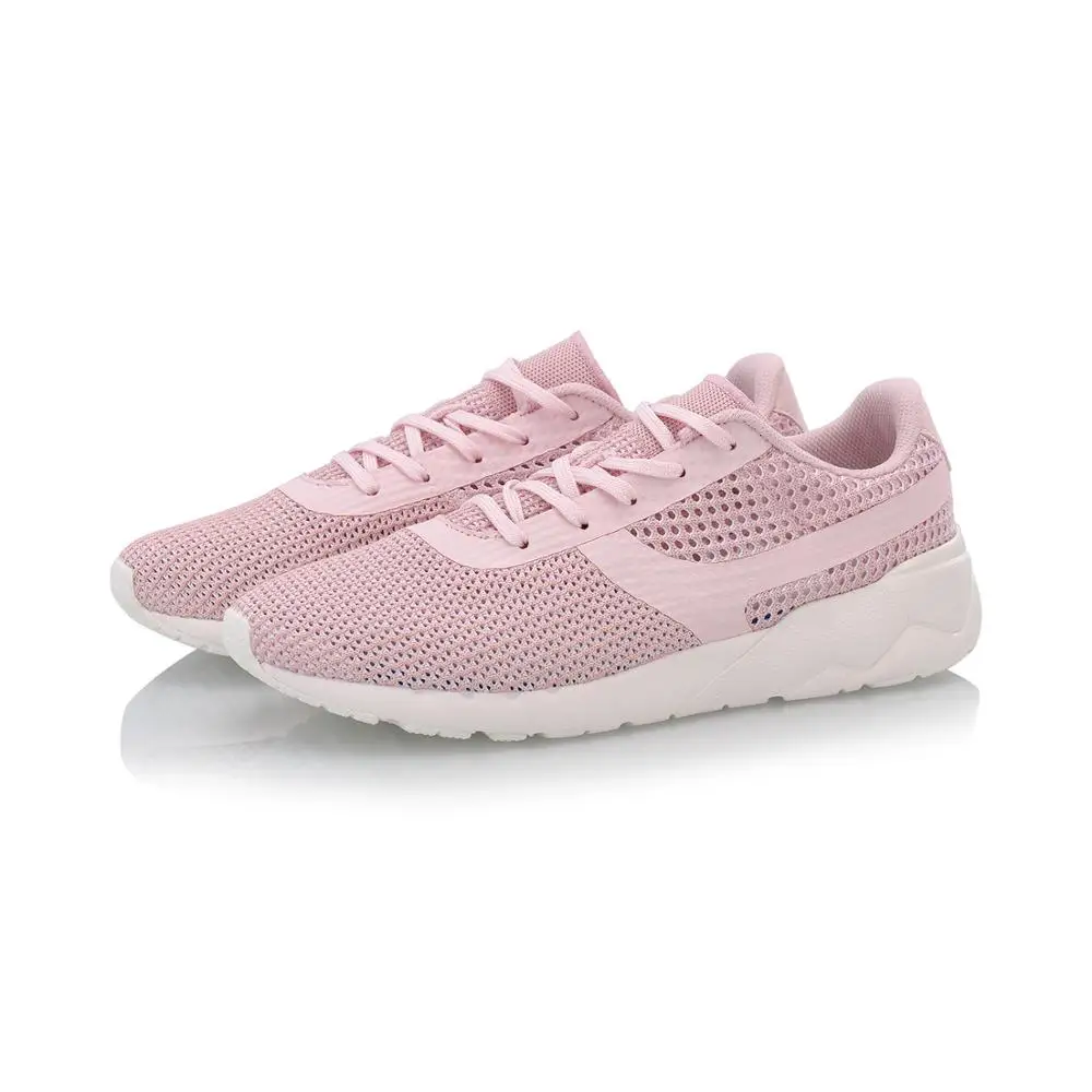 Женские трикотажные кроссовки стильные дышащие с подкладкой светильник Li Ning AGCN028