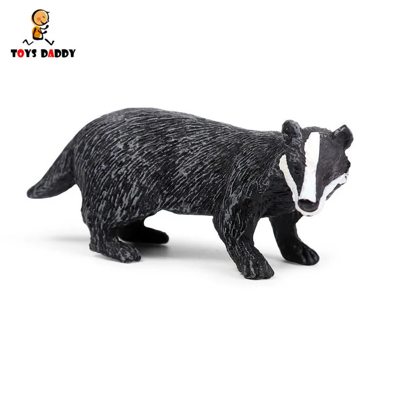 1 шт. модель лесного дикого животного миниатюрная фигурка барсука Росомаха бобра