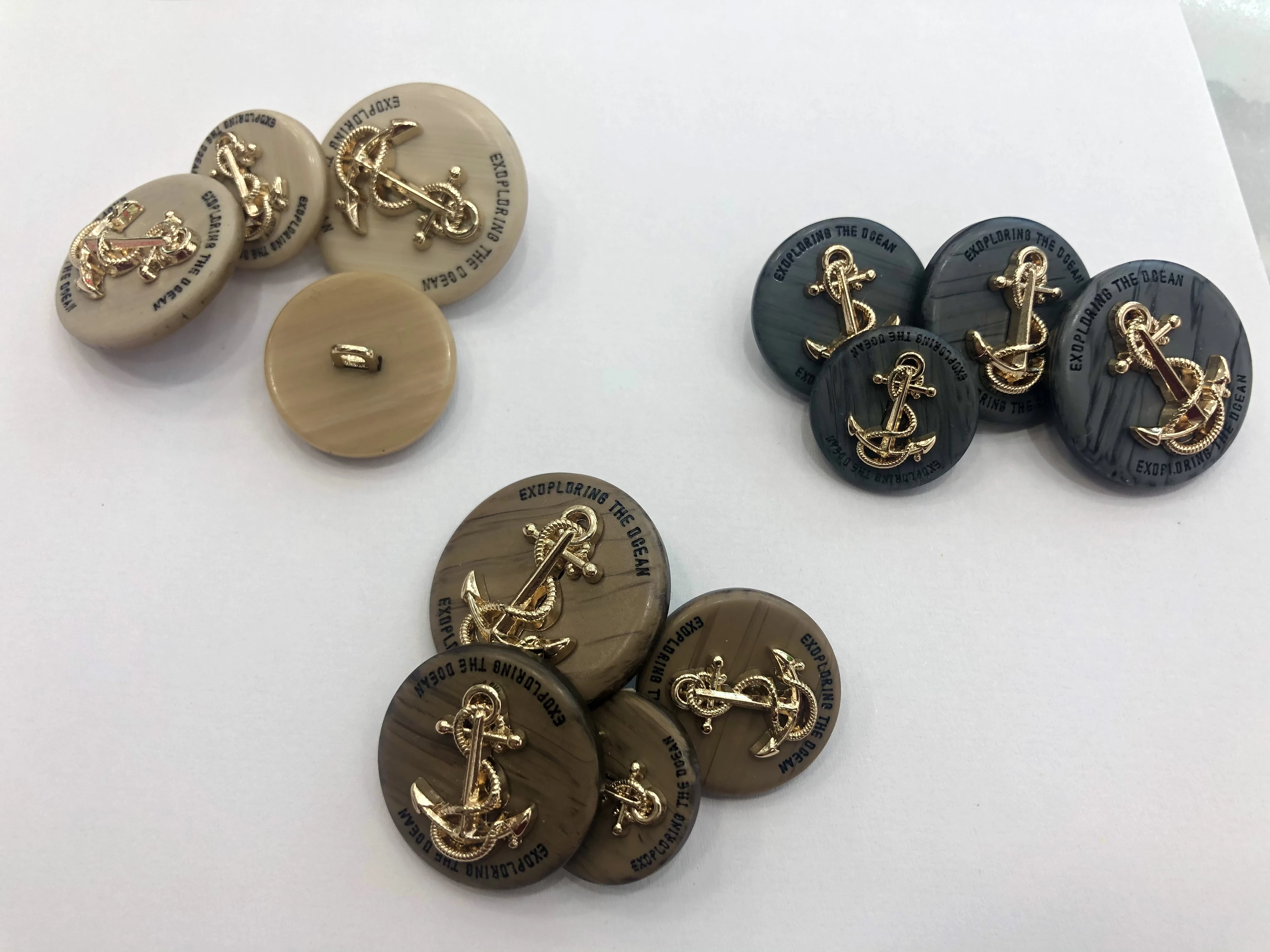 

6 штук в партии металлические пуговицы для пальто декоративные настольные лампы для одежды дизайнеры ремесло рукоделие пошива одежды