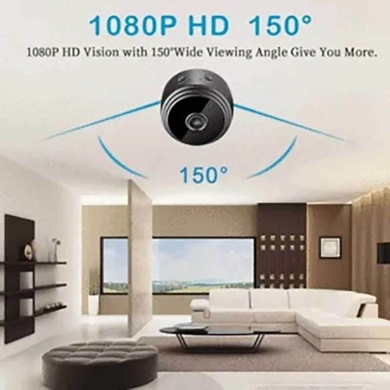 

1080P HD Mini Wifi IP Camera Night Vision Magnet Adsorption Wireless Security Surveillance Camera Mobile Detection Webcam