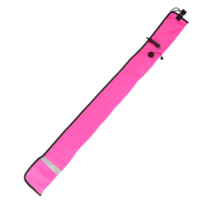 

1M Scuba Diving Surface Marker Buoy SMB Signal Tube Safety Visibility Float Signal Tube