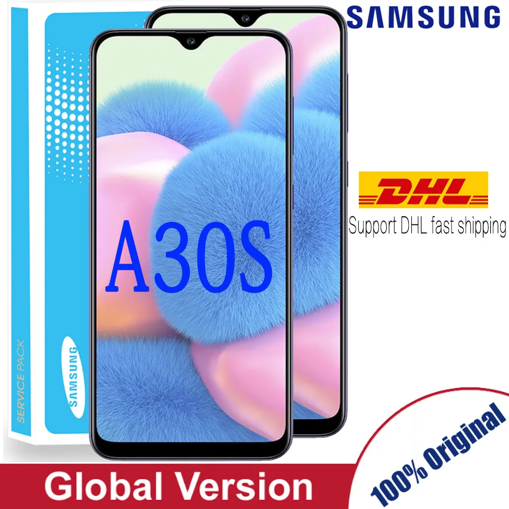 Оригинальный AMOLED экран 6 4 дюйма сменный дигитайзер для SAMSUNG Galaxy A30s A307F A307 A307FN ЖК