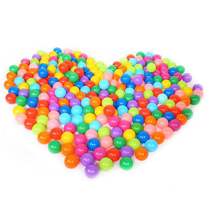 

50 Pcs Multicolor Baby Kid's Toy Ball Round Soft Plastic Ocean Ball 5.5CM
