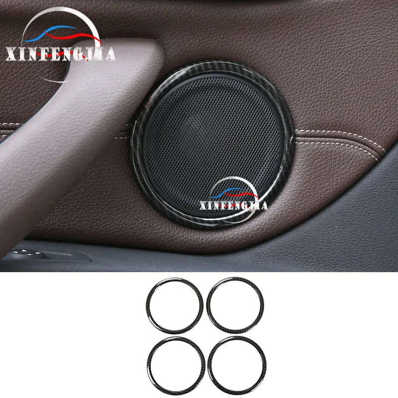 Для BMW X1 X2 F47 F48 16 19 2 Series Wagon F45 F46 4 * цветная дверь из углеродного волокна стерео