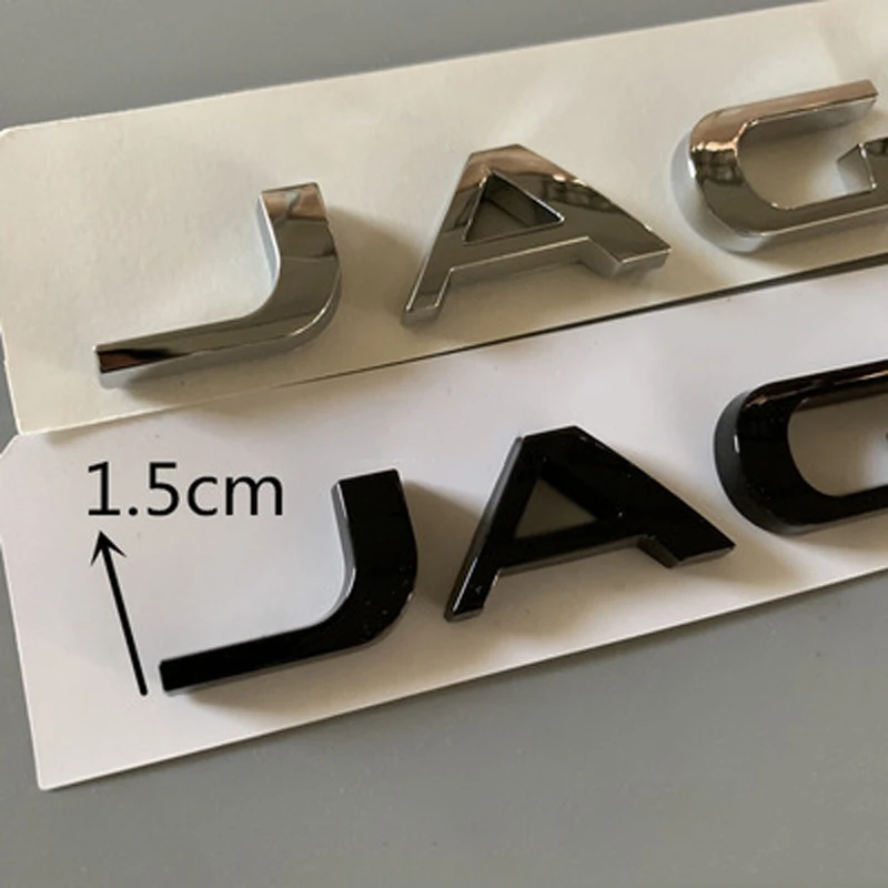 

ABS J-A-G-U-A-R Letter Car Body Trunk Micro-label Car Exterior Decoration Sticker Suitable for Jaguar XE XF XFL XJ F-PACE