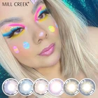 Контактные линзы для близорукости, цвет коричневый, серый, для глаз, в стиле русалки, естественный цвет, ed линзы 2021, новое поступление