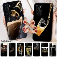 chenel guinness dark beer bling cute phone case for huawei p30 lite pro p20 lite p10 p smart plus z 2019 2018 back cover