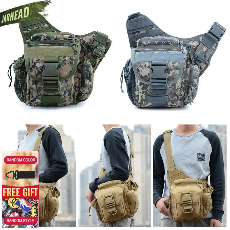 Military Tactical Shoulder Bag 900D Oxford Men Outdoor Camera Bag for Climbing Camping Fishing Trekking Molle Army Bag 9 Colors 4