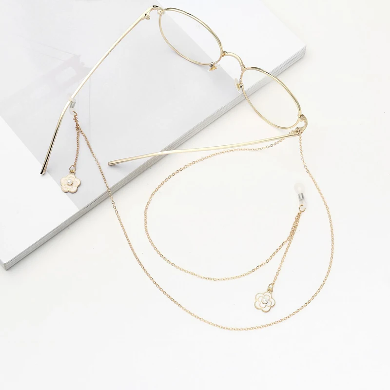 Бусы цветок очки цепочка для солнцезащитных очков держатель чтения цепи