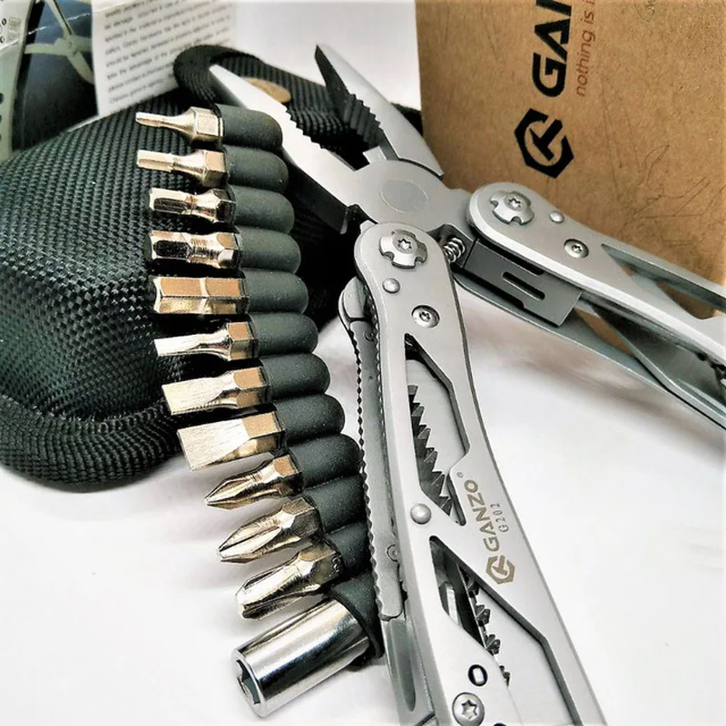 

Ganzo 26 In 1 Outdoors Hunting Stainless Multitools EDC G202 G202B Folding Multi Plier Tool Portable Knife Hand Tools Sets