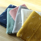 135 см х 50 см Высококачественная мягкая тонкая двойная ткань из крепа с текстурой листьев из хлопка, для изготовления рубашек, платьев, нижнего белья, ткани 160 гм