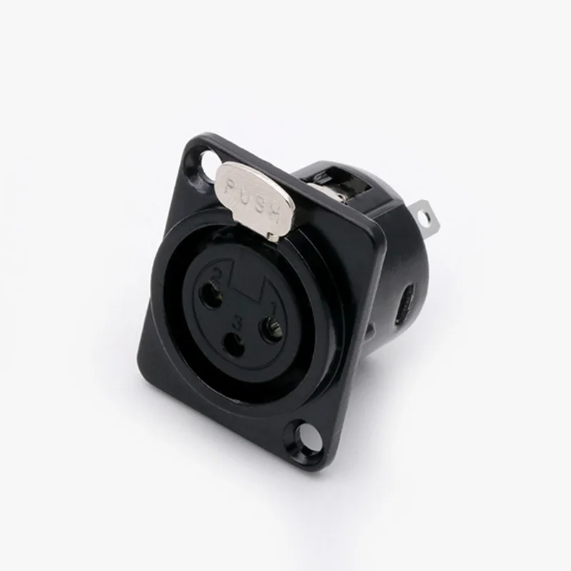 5 шт./лот гнездовой разъем XLR 3/4/5 Pins монтажное гнездо корпус микрофон кабель Клемма