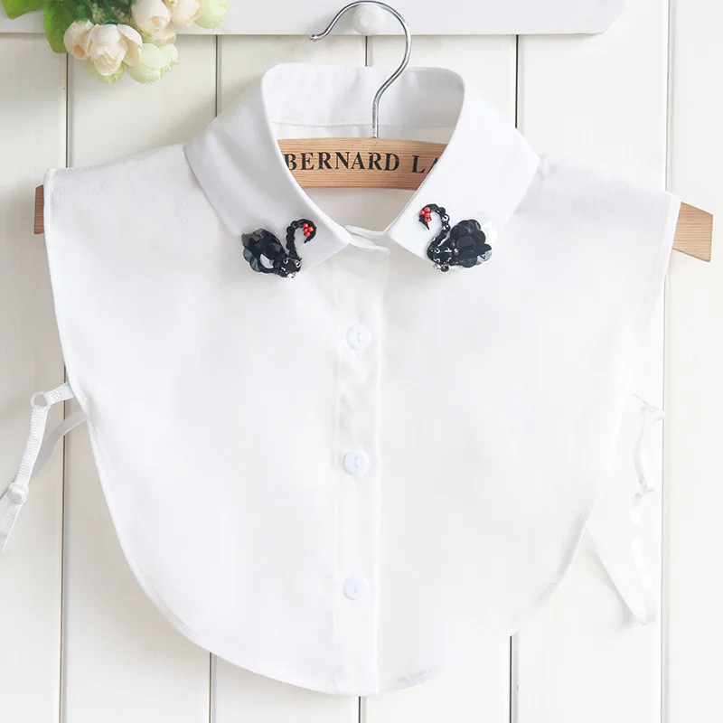 

Sitonjwly, шифоновые Ложные воротнички, женская блузка с ложным воротником, Vestido, одежда из искусственного меха, Женская Съемная блузка, Топ