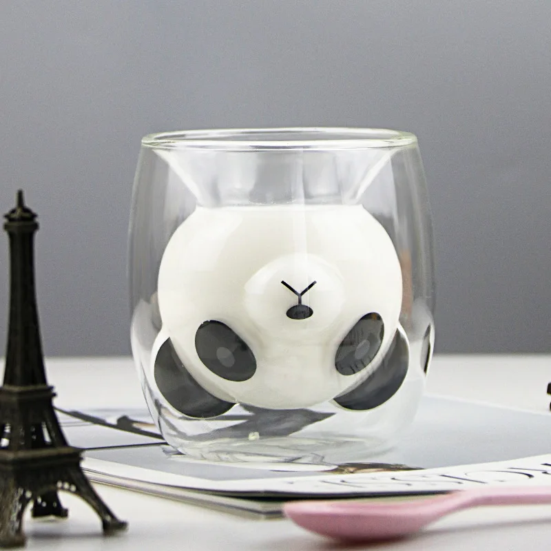 250 мл креативная кружка для завтрака с пандой молока милым мультяшным медведем