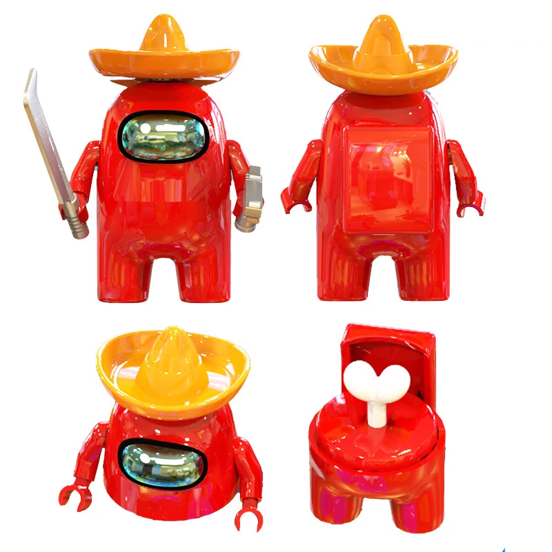 

Creative Amonged Us Building Blocks Game anime Figures Mini Dolls Children Birthday Gift Educational bricks Kid's Toys