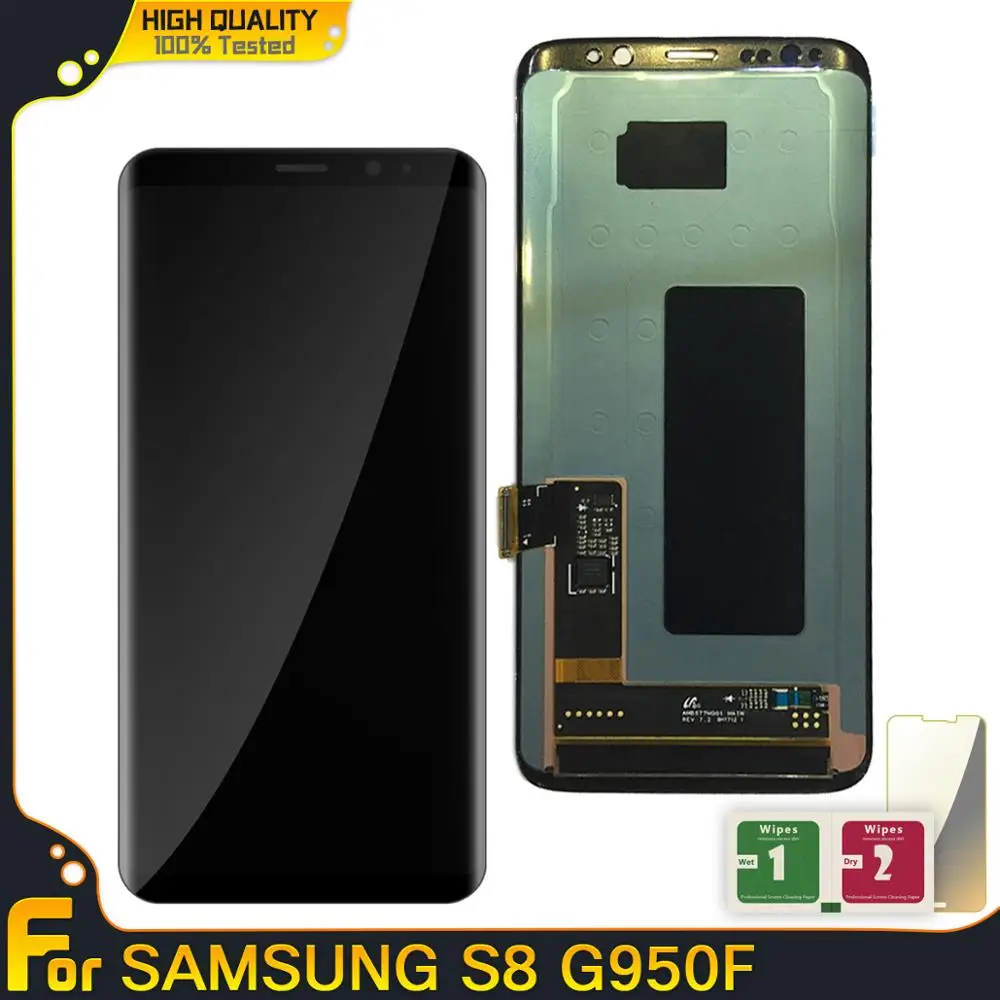 ЖК дисплей Super AMOLED для Samsung Galaxy S8 G950F G950FD G9500 G950U с сенсорным экраном и дигитайзером