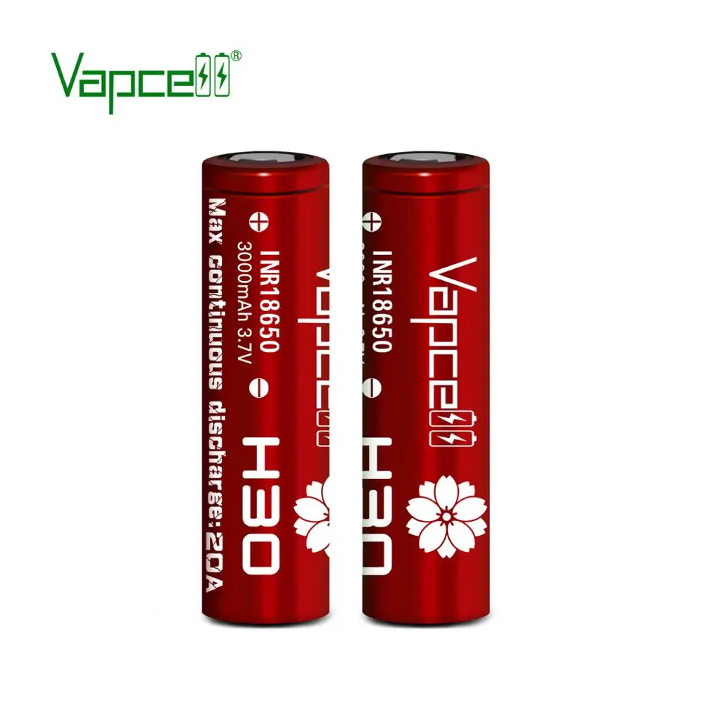 Бесплатная доставка Оригинальная батарея Vapcell H30 INR 18650 3000 мАч 20A Rewrap HG2L 3 7 в