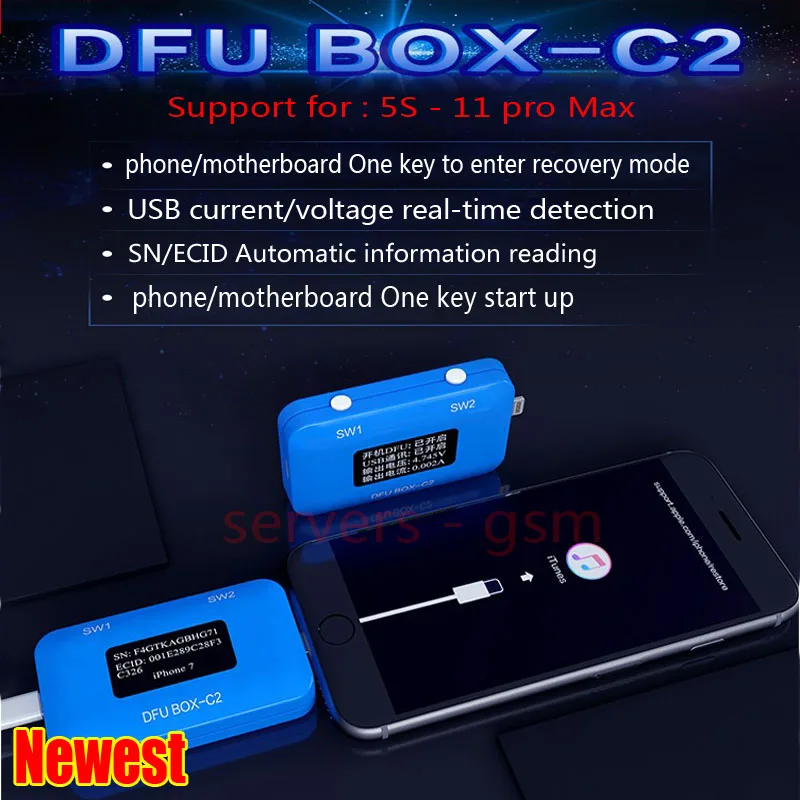 Материнская плата JC DFU BOX-C2 одна клавиша поддержка быстрого обнаружения тока и